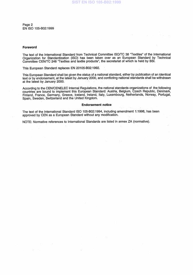 EN ISO 105-B02:1999 EN ISO 105-B02:1999 - Page 4 preview