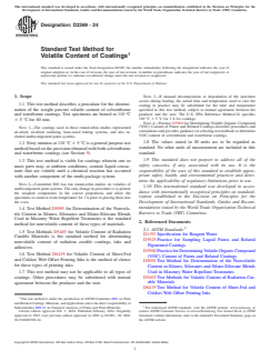 ASTM D2369-24 - Standard Test Method for Volatile Content of Coatings