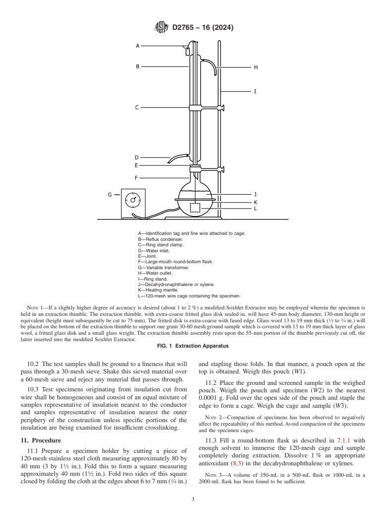 ASTM D2765-16(2024) - Standard Test Methods for Determination of Gel Content and Swell Ratio of Crosslinked  Ethylene Plastics