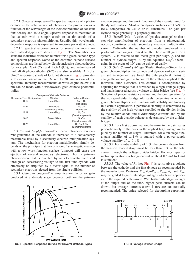 ASTM E520-08(2023)e1 - Standard Practice for  Describing Photomultiplier Detectors in Emission and Absorption  Spectrometry