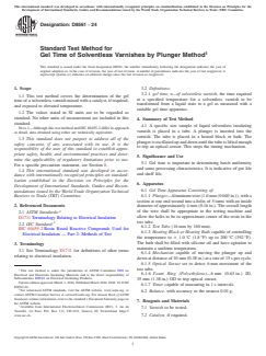 ASTM D8561-24 ASTM D8561-24 - Standard Test Method for Gel Time of Solventless Varnishes by Plunger Method - Page 1 preview