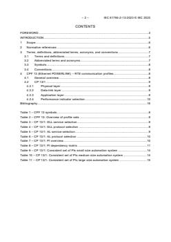 IEC 61784-2-13:2023 - Industrial networks - Profiles - Part 2-13: Additional real-time fieldbus profiles based on ISO/IEC/IEEE 8802-3 - CPF 13
Released:5/5/2023 - Page 4 preview
