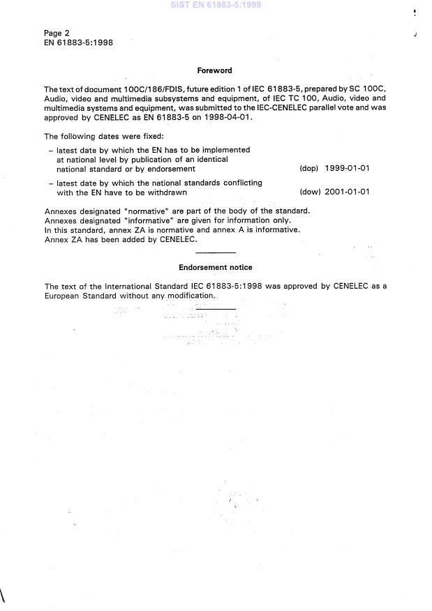 EN 61883-5:1998 EN 61883-5:1999 - Page 4 preview