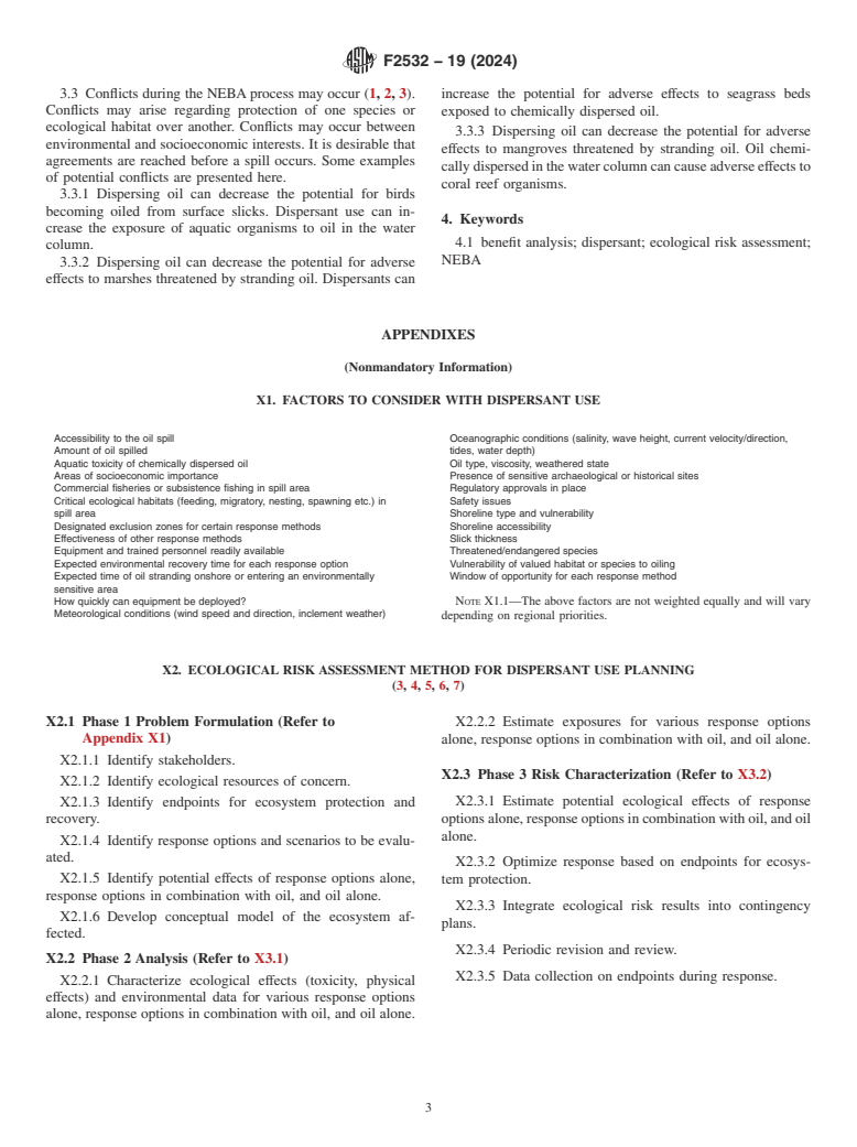 ASTM F2532-19(2024) - Standard Guide for  Determining Net Environmental Benefit of Dispersant Use