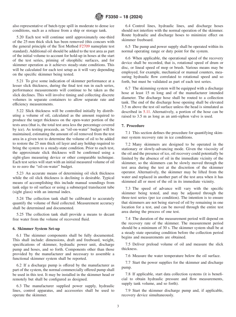 ASTM F3350-18(2024) - Standard Guide for Collecting Skimmer Performance Data in Ice Conditions