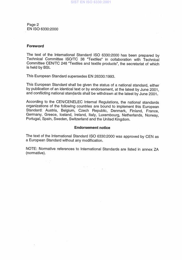 EN ISO 6330:2000 EN ISO 6330:2001 - Page 4 preview