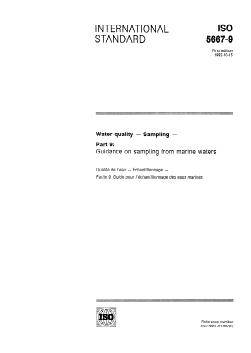 ISO 5667-9:1992 ISO 5667-9:1992 - Water quality — Sampling — Part 9: Guidance on sampling from marine waters
Released:15. 10. 1992 - Page 1 preview