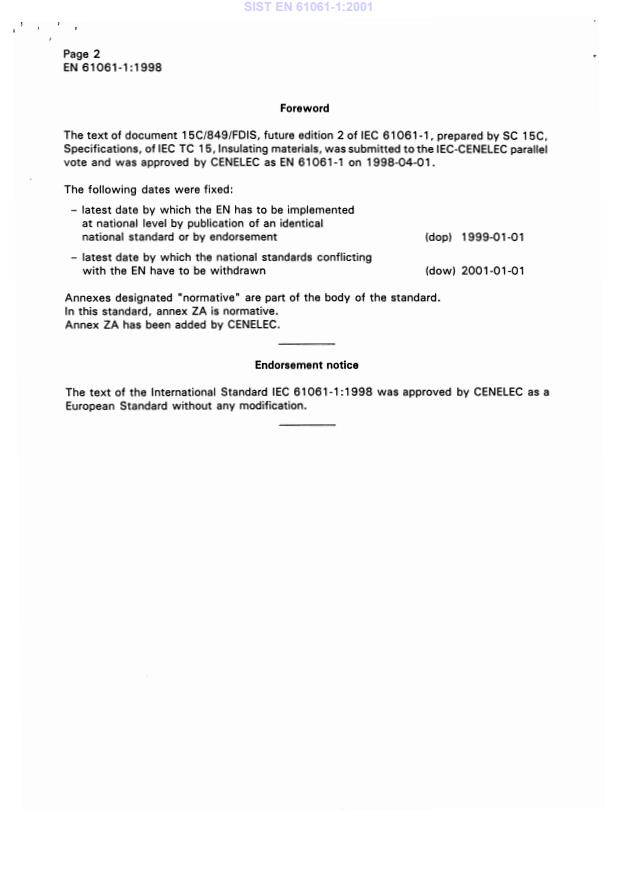 EN 61061-1:1998 EN 61061-1:2001 - Page 4 preview