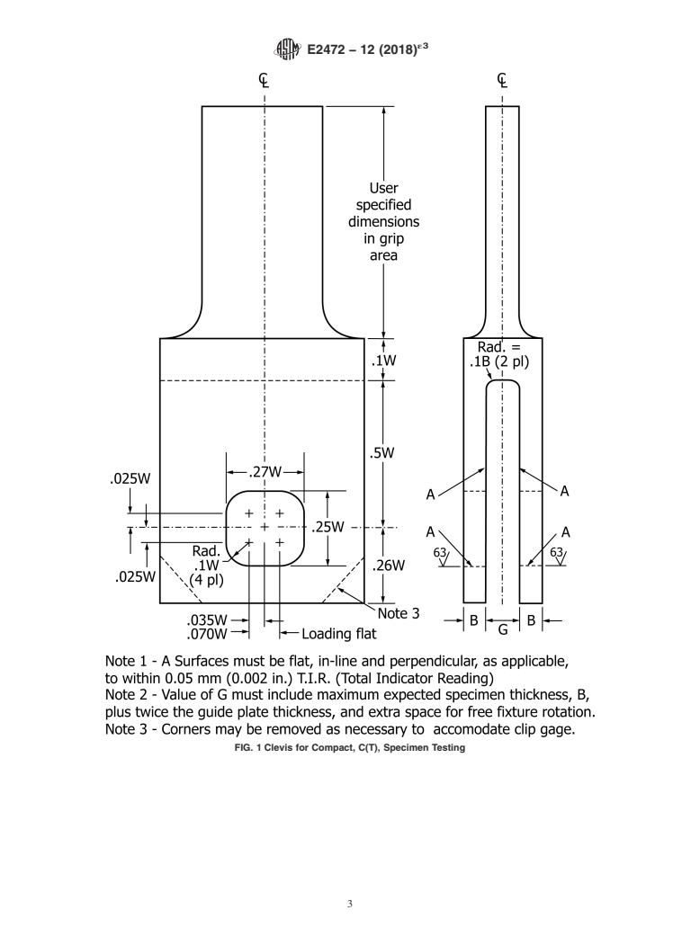 ASTM E2472-12(2018)e3 - Standard Test Method for  Determination of Resistance to Stable Crack Extension under  Low-Constraint Conditions