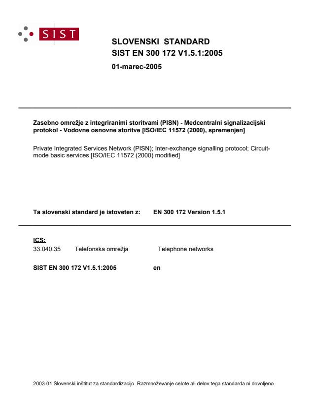 EN 300 172 V1.5.1:2005