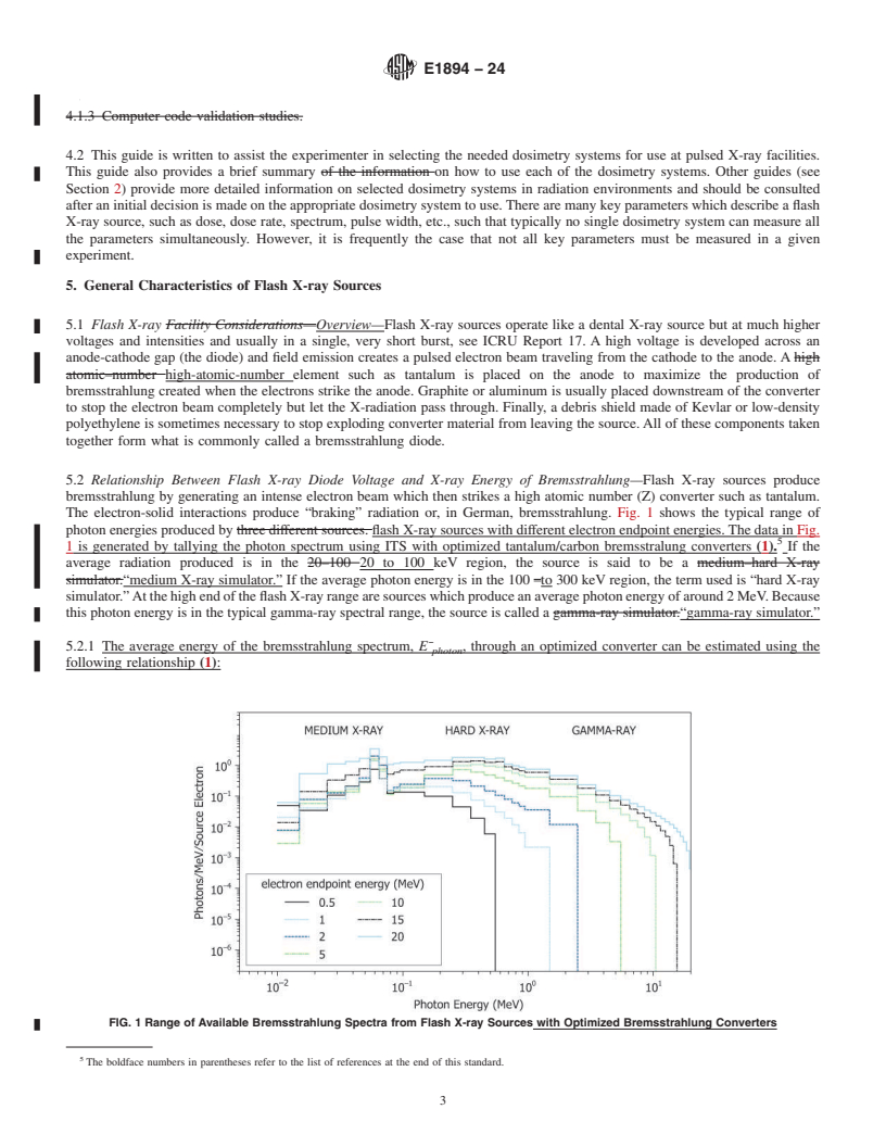 REDLINE ASTM E1894-24 - Standard Guide for  Selecting Dosimetry Systems for Application in Pulsed X-Ray  Sources