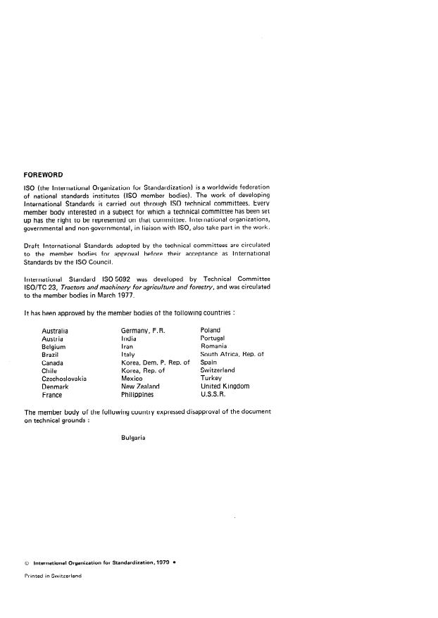 ISO 5692:1979 ISO 5692:1979 - Agricultural vehicles -- Mechanical connections on towed vehicles -- Hitch-rings -- Specifications - Page 2 preview