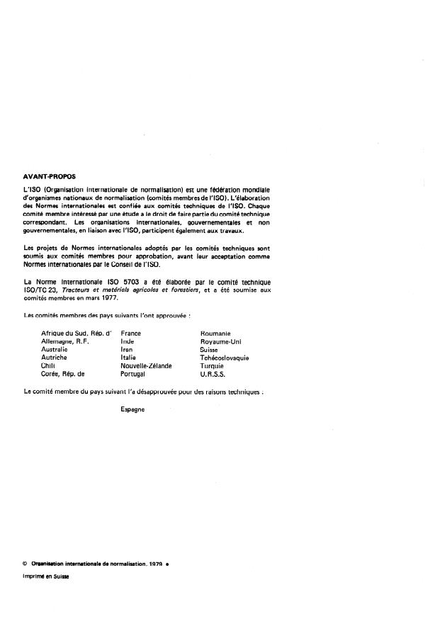 ISO 5703:1979 ISO 5703:1979 - Matériel viti-vinicole -- Pressoirs a raisin -- Méthodes d'essai - Page 2 preview