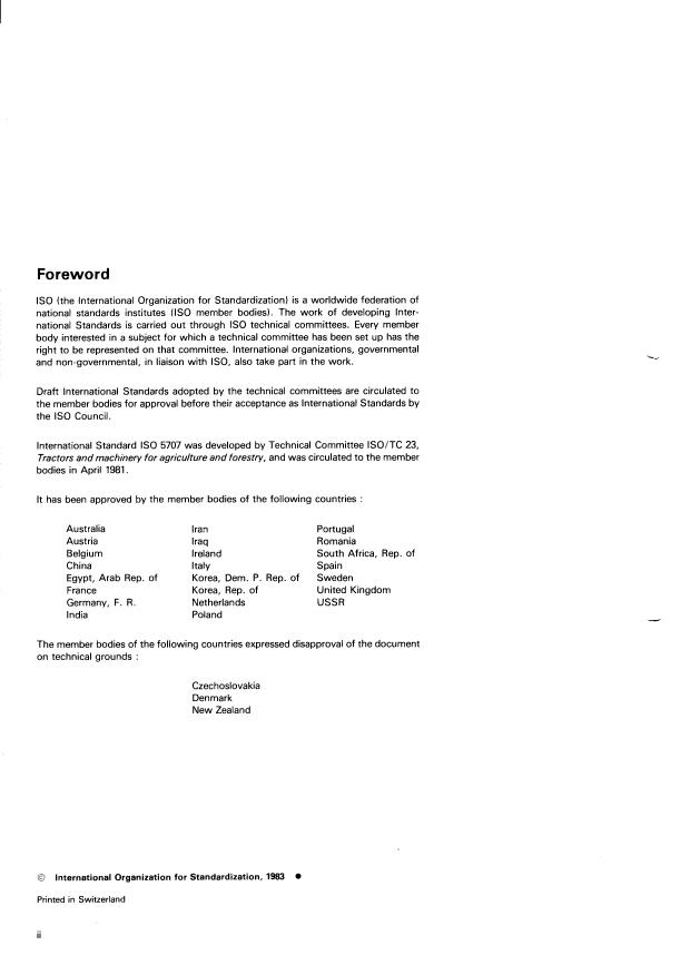 ISO 5707:1983 ISO 5707:1983 - Milking machine installations -- Construction and performance - Page 2 preview
