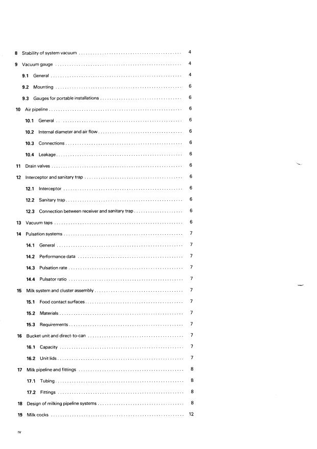 ISO 5707:1983 ISO 5707:1983 - Milking machine installations -- Construction and performance - Page 4 preview