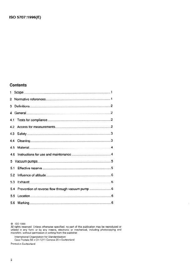 ISO 5707:1996 ISO 5707:1996 - Milking machine installations -- Construction and performance - Page 2 preview