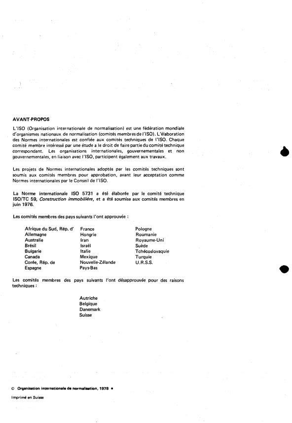 ISO 5731:1978 ISO 5731:1978 - Équipement de cuisine -- Dimensions limites - Page 2 preview