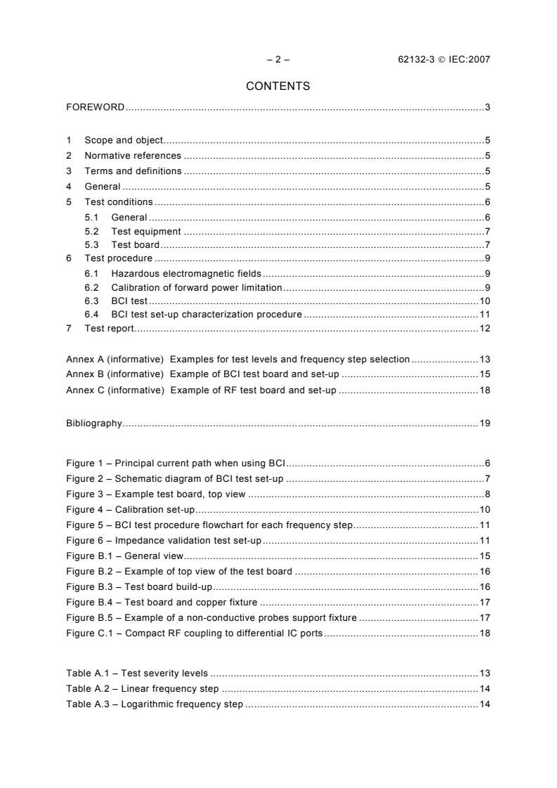 IEC 62132-3:2007 IEC 62132-3:2007 - Integrated circuits - Measurement of electromagnetic immunity, 150 kHz to 1 GHz - Part 3: Bulk current injection (BCI) method - Page 4 preview