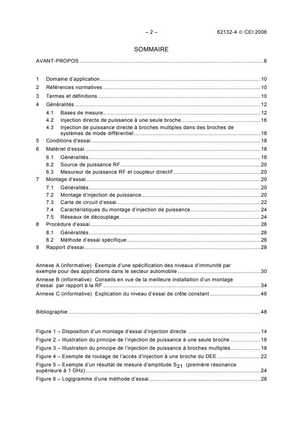 IEC 62132-4:2006 IEC 62132-4:2006 - Integrated circuits - Measurement of electromagnetic immunity 150 kHz to 1 GHz - Part 4: Direct RF power injection method - Page 4 preview