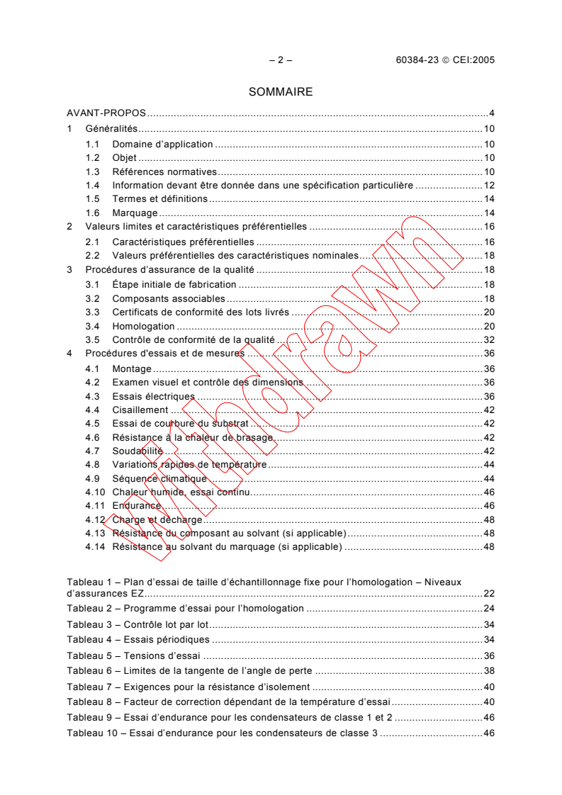 IEC 60384-23:2005 IEC 60384-23:2005 - Fixed capacitors for use in electronic equipment - Part 23: Sectional specification - Fixed surface mount metallized polyethylene naphthalate film dielectric DC capacitors
Released:2/10/2005
Isbn:2831886678 - Page 4 preview