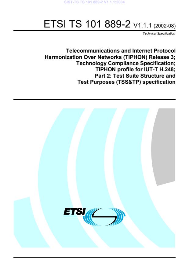 TS TS 101 889-2 V1.1.1:2004