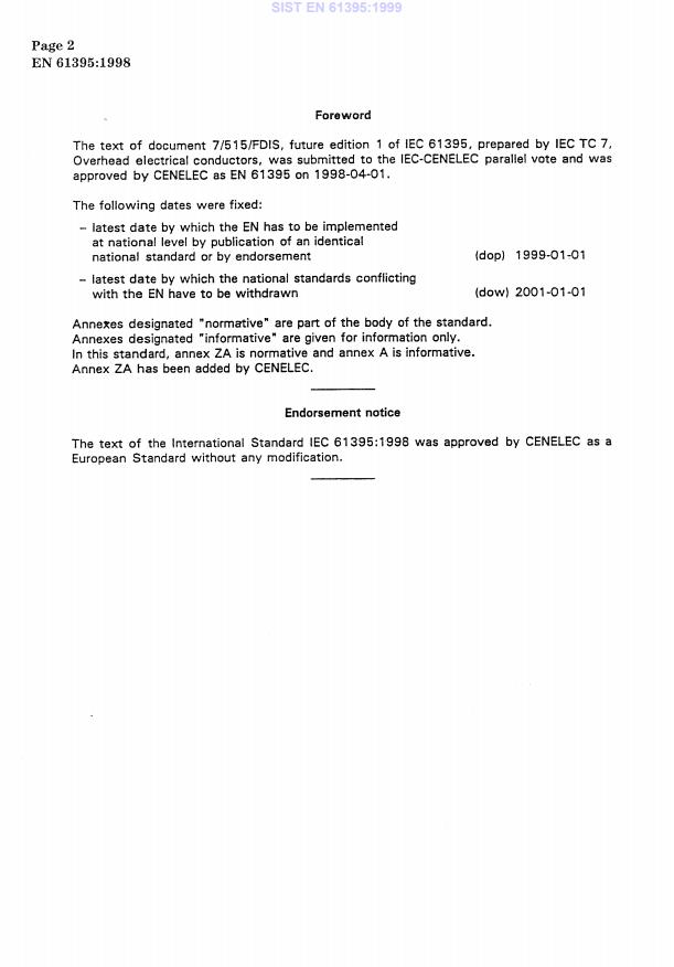 EN 61395:1998 EN 61395:1999 - Page 4 preview