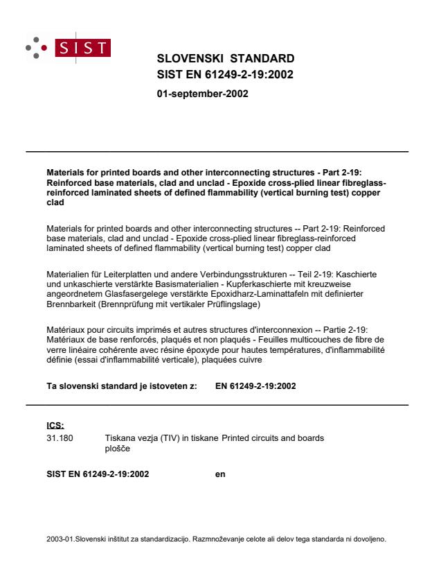 EN 61249-2-19:2002