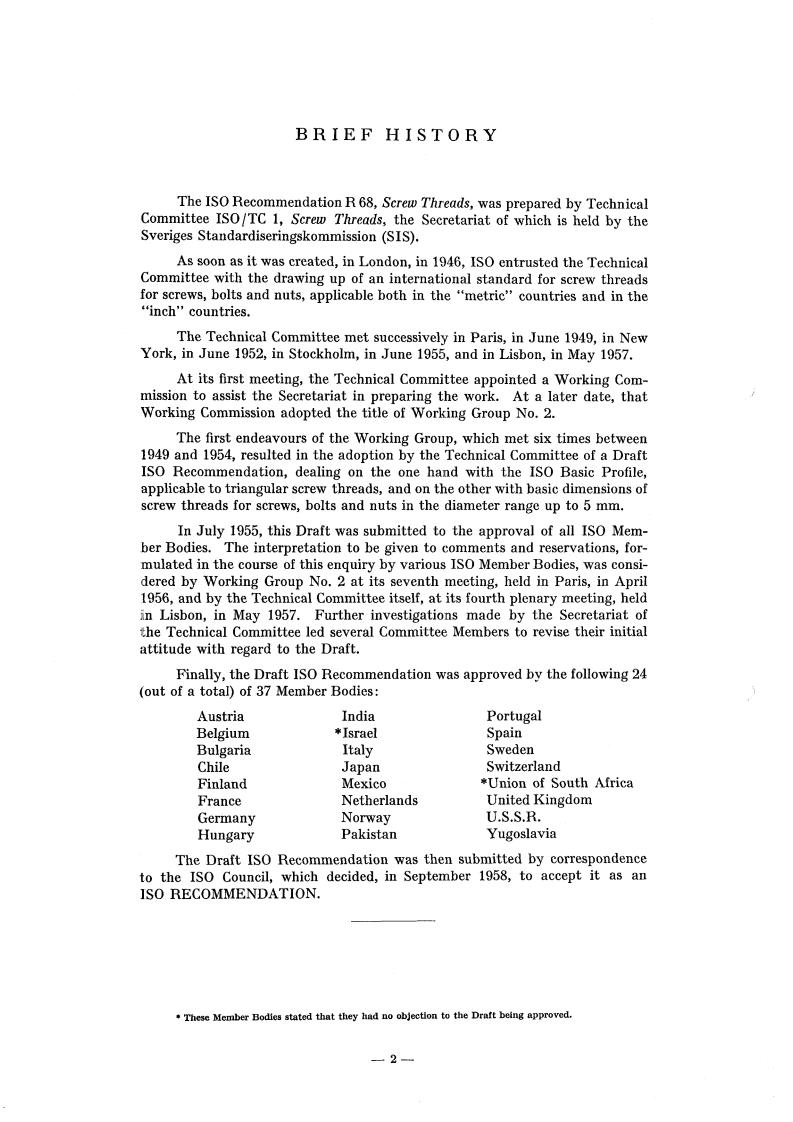 ISO/R 68:1958 ISO/R 68:1958 - Title missing - Legacy paper document
Released:1/1/1958 - Page 2 preview