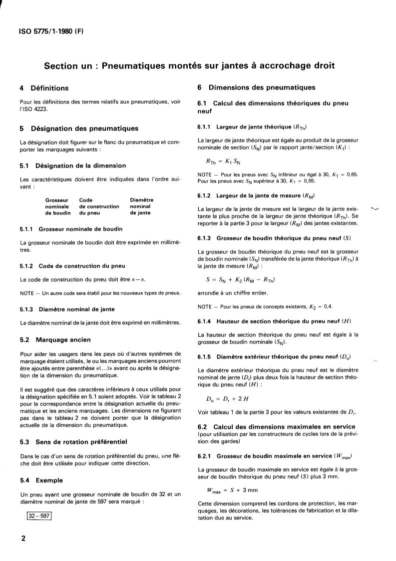 ISO 5775-1:1980 ISO 5775-1:1980 - Bicycle tyres and rims — Part 1: Tyre designations and dimensions
Released:10/1/1980 - Page 4 preview