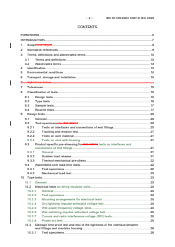 IEC 61109:2025 REDLINE IEC 61109:2025 CMV - Insulators for overhead lines - Composite suspension and tension insulators for a.c. systems with a nominal voltage greater than 1 000 V - Definitions, test methods and acceptance criteria
Released:26. 02. 2025
Isbn:9782832702864 - Page 4 preview