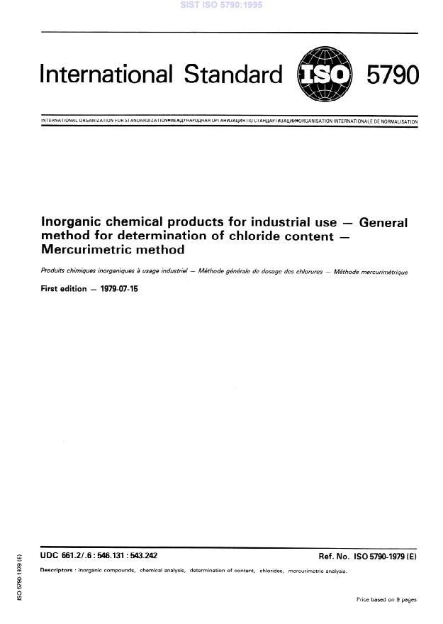 ISO 5790:1979 ISO 5790:1995 - Page 3 preview