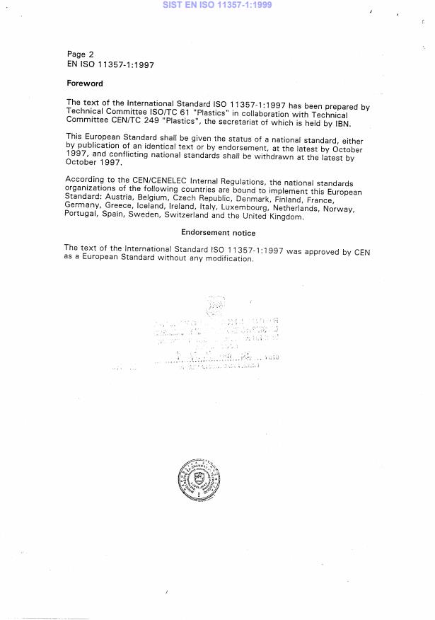 EN ISO 11357-1:1997 EN ISO 11357-1:1999 - Page 4 preview