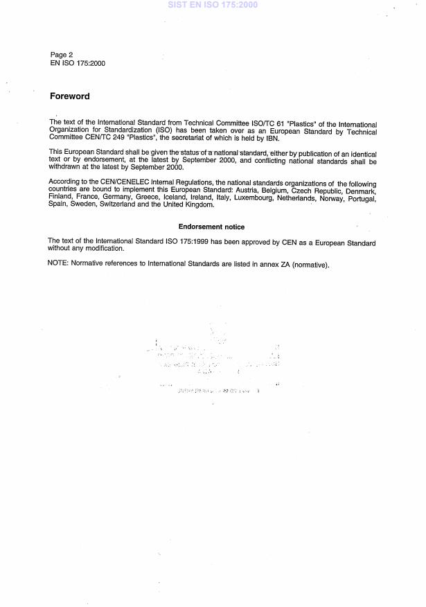 EN ISO 175:2000 EN ISO 175:2000 - Page 4 preview