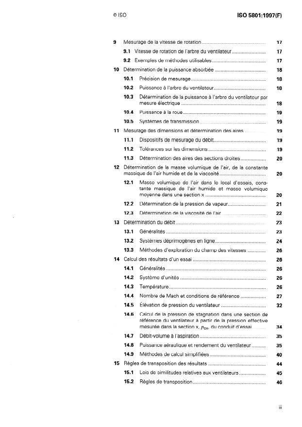 ISO 5801:1997 - Ventilateurs industriels -- Essais aérauliques sur circuits normalisés