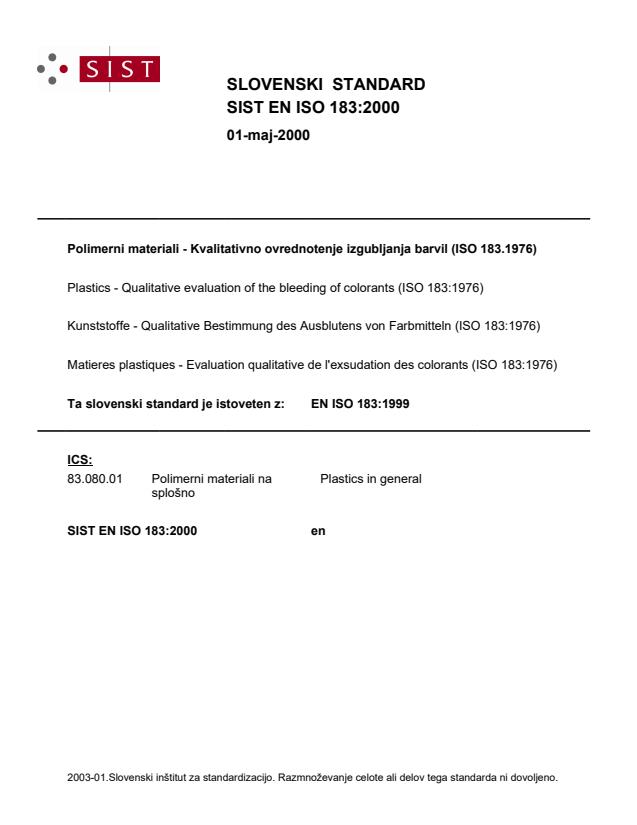 EN ISO 183:2000