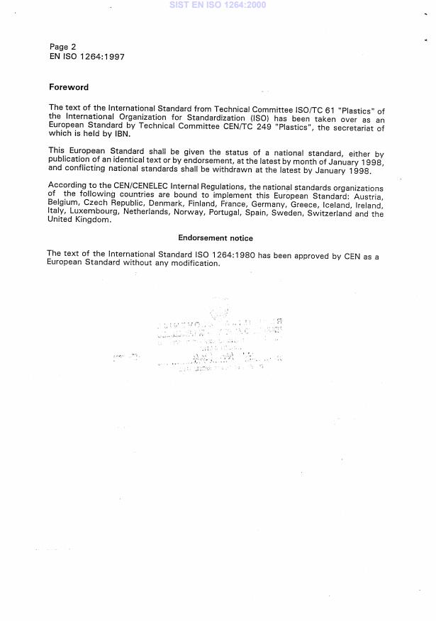EN ISO 1264:1997 EN ISO 1264:2000 - Page 4 preview