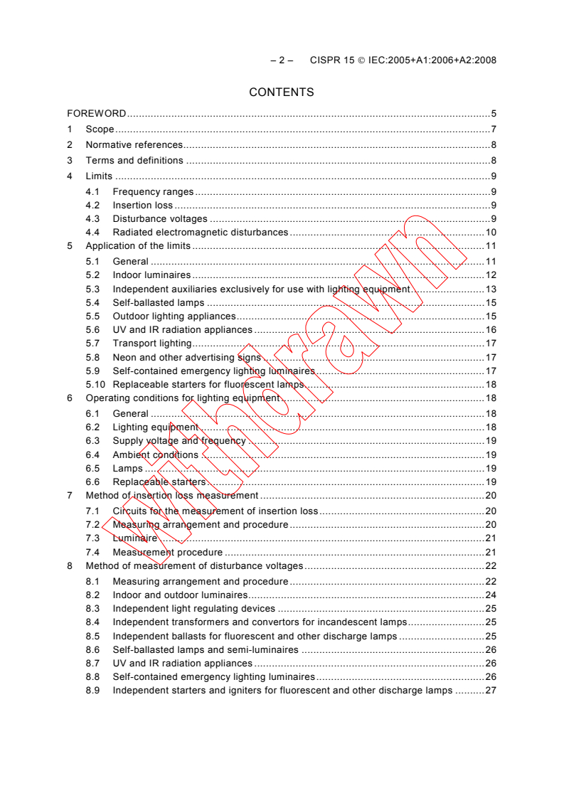 CISPR 15:2005 CISPR 15:2005+AMD1:2006+AMD2:2008 CSV - Limits and methods of measurement of radio disturbance characteristics of electrical lighting and similar equipment
Released:1/12/2009
Isbn:9782889100095 - Page 4 preview