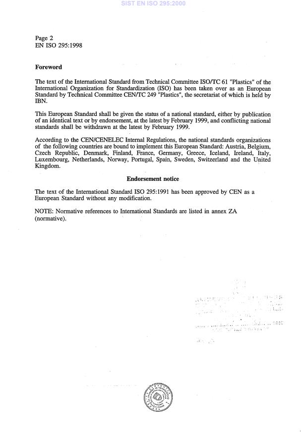 EN ISO 295:1998 EN ISO 295:2000 - Page 4 preview