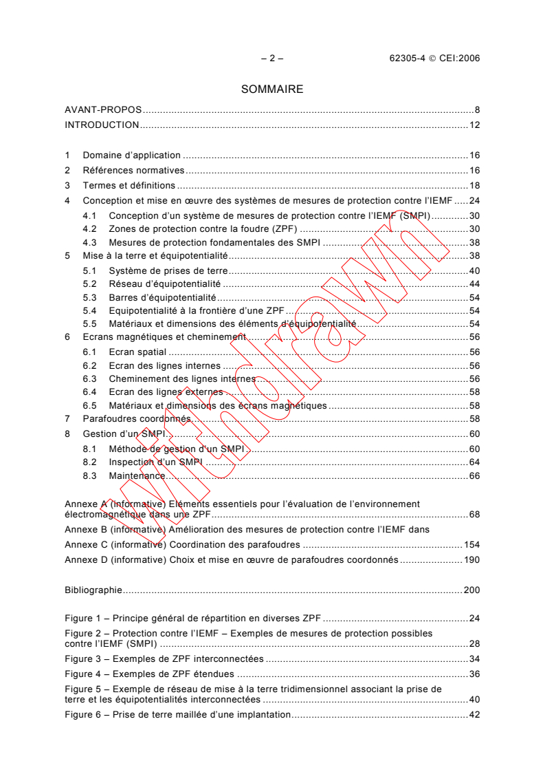 IEC 62305-4:2006 IEC 62305-4:2006 - Protection contre la foudre - Partie 4: Réseaux de puissance et de communication dans les structures
Released:1/17/2006 - Page 4 preview
