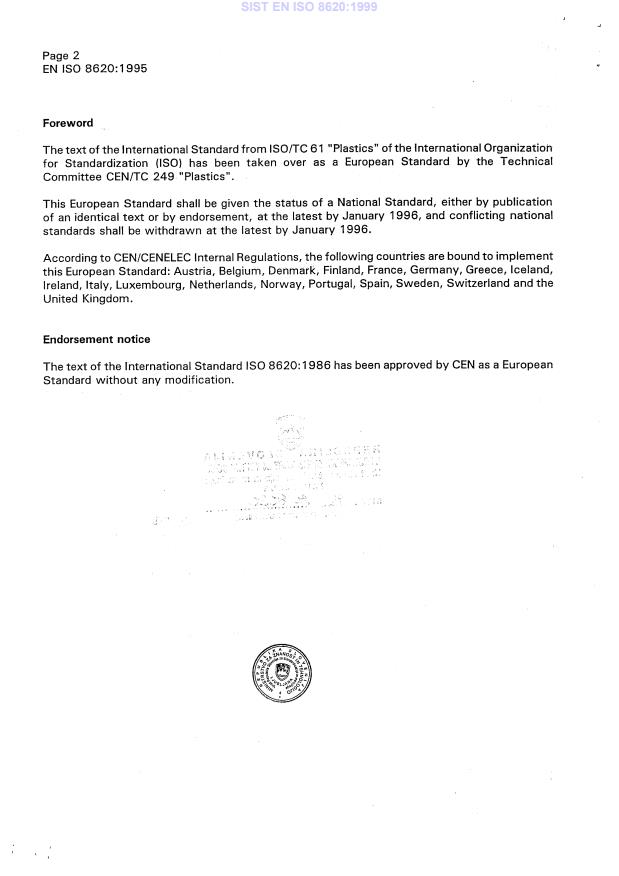 EN ISO 8620:1995 EN ISO 8620:1999 - Page 4 preview