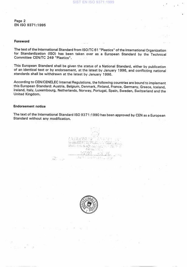 EN ISO 9371:1995 EN ISO 9371:1999 - Page 4 preview