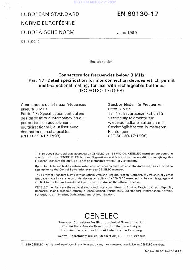 EN 60130-17:2002