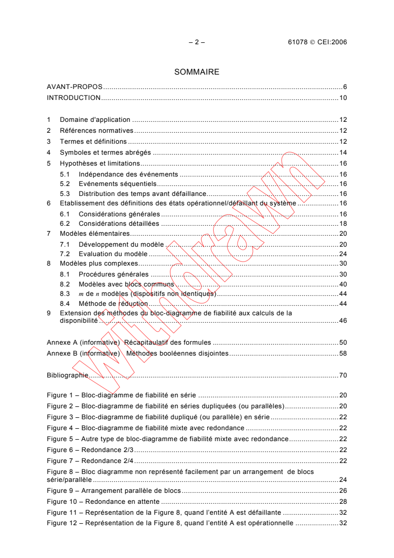 IEC 61078:2006 IEC 61078:2006 - Analysis techniques for dependability - Reliability block diagram and boolean methods
Released:1/19/2006
Isbn:283188408X - Page 4 preview