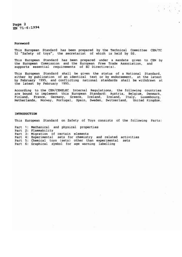 EN 71-6:1994 EN 71-6:1995 - Page 4 preview