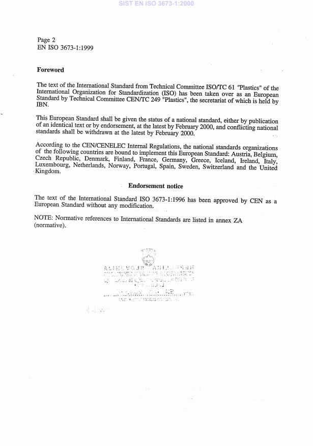 SIST EN ISO 3673-1:2000 SIST EN ISO 3673-1:2000 - Page 4 preview