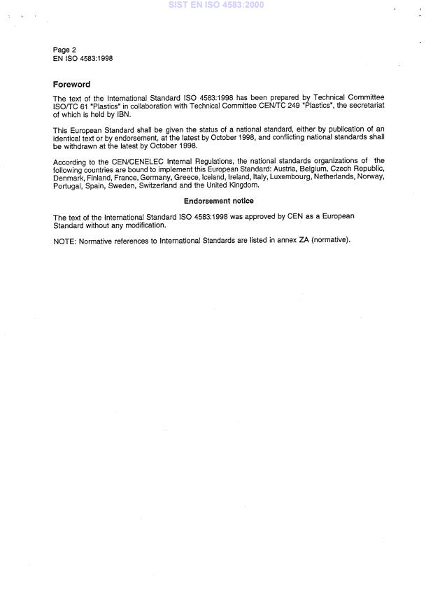 EN ISO 4583:1998 EN ISO 4583:2000 - Page 4 preview