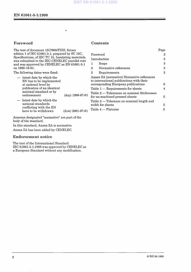 EN 61061-3-1:1998 EN 61061-3-1:2002 - Page 4 preview