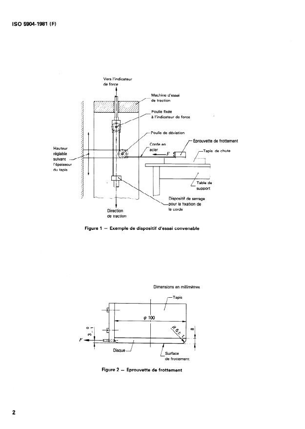 ISO 5904:1981 ISO 5904:1981 - Engins de gymnastique -- Tapis de chute et surfaces pour exercices au sol -- Détermination de la résistance au glissement - Page 4 preview