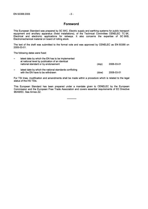 EN 50388:2005 EN 50388:2006 - Page 4 preview