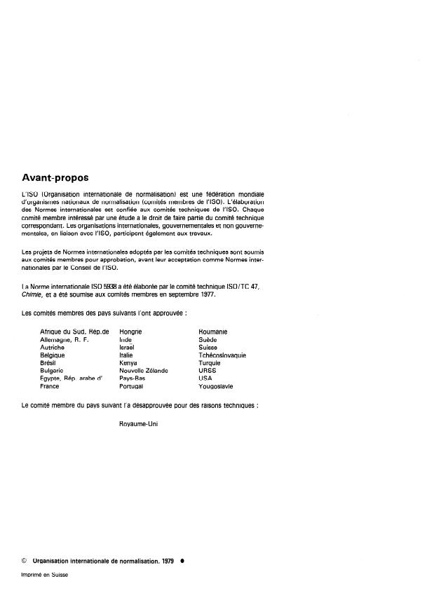 ISO 5938:1979 ISO 5938:1979 - Cryolithe, naturelle et artificielle, et fluorure d'aluminium a usage industriel -- Dosage du soufre -- Méthode par spectrométrie de fluorescence X - Page 4 preview